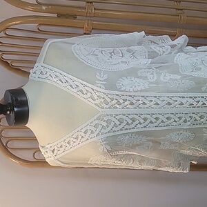 Accessory Street NY brand pullover sheer cover up boho festival summer beach
